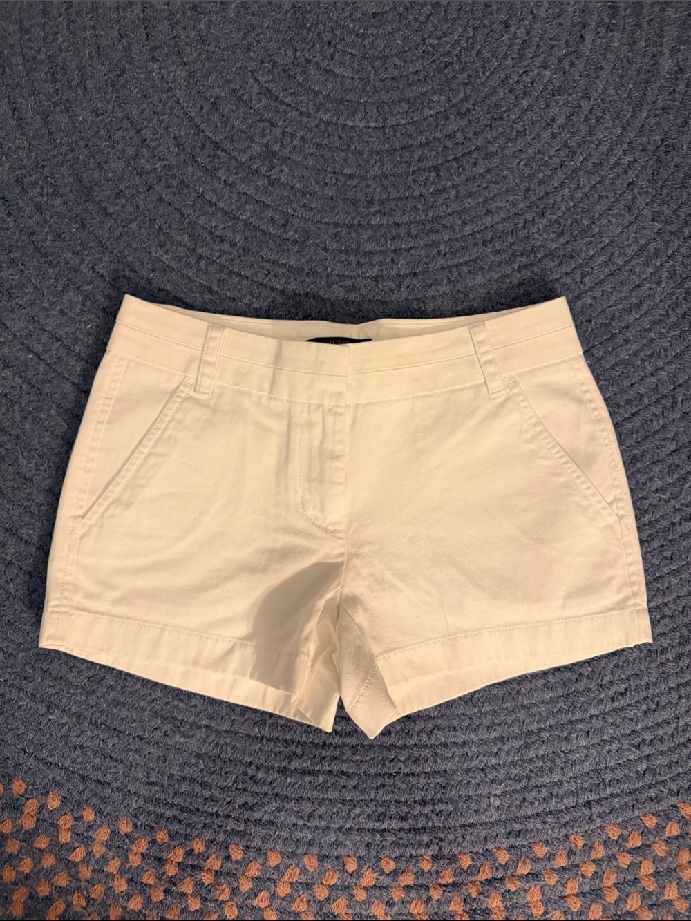 J. Crew White Chino Cotton Shorts - 3 inch
